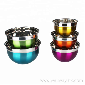 5 Piece Color Painting Mixing Bowls With Lids